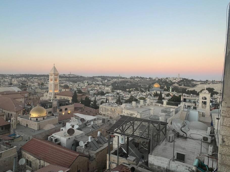 Very Nice Apartment With View Of All The Old City Jerusalem Eksteriør bilde